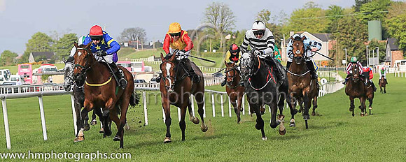 01st Jerandme and Mr M J O'Hare 5 ( 5 , royal blue, yellow stars ) Trainer - N Meade , Owner - Harbrio Partnership