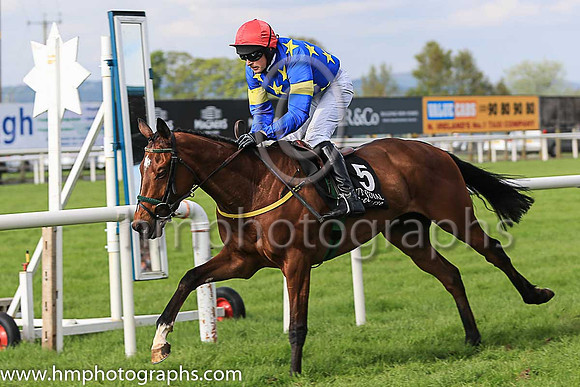 01st Jerandme and Mr M J O'Hare 5 ( 5 , royal blue, yellow stars ) Trainer - N Meade , Owner - Harbrio Partnership