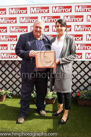 01st Drumconnor Lad and R Loughran ( 3 , white, red spots ) Trainer - A Keatley , Owner - David G Keys