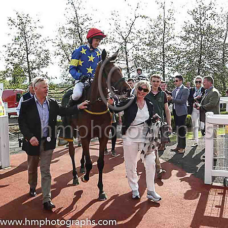 01st Jerandme and Mr M J O'Hare 5 ( 5 , royal blue, yellow stars ) Trainer - N Meade , Owner - Harbrio Partnership