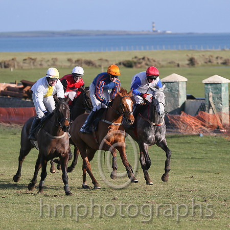 01st WHINSTONE DEE and M J O'Hare ( 5 , BLUE; blue,orange striped sleeves; orange cap ) Trainer: Eamon McCann,, Owner : Eamon McCann