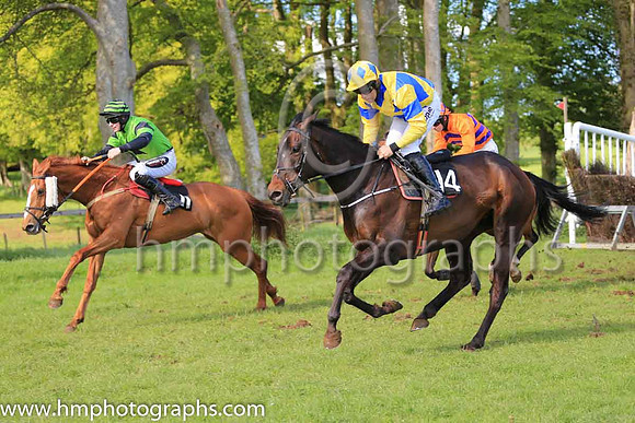 TAWNAWULLY and B O'Neill ( 14 ,Antrim (H) - ROYAL BLUE,yellow cross belts; yellow sleeves,royal blue armlet; yellow cap,royal blue diamonds ) Trainer: Paul McAleese , Owner : William Logan