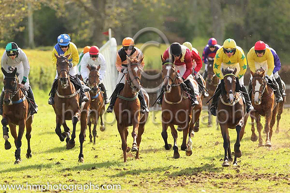 01st GETAWAY HONEY and Derek O'Connor ( 22 , YELLOW; red cap ) Trainer: Paurick O'Connor , Owner : Syndicate Three Dudes