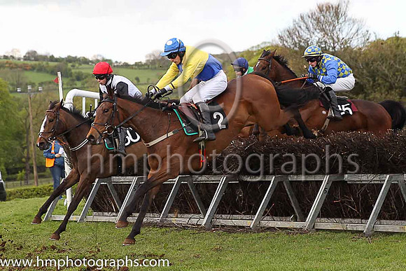 01st SHE MITE BITE and M J O'Hare ( 2 , YELLOW  ROYAL BLUE QTD; yellow sleeves; royal blue cap,white spots ) Trainer: J.G. Cosgrave , Owner : R.J. Armstrong