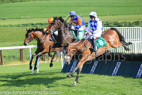 11th King Of Scotland and M F Mooney ( 8 , blue and white diamonds ) Trainer - Mrs A Mooney , Owner - J McCaghy