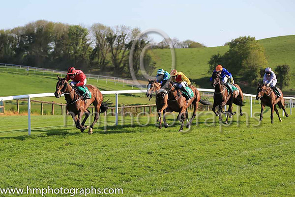 01st Two In One and L P Dempsey ( 4 , red, black seams ) Trainer - J P Dempsey , Owner - Red Mans Cave Syndicate