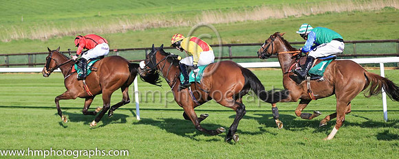04th Ronald Pump and A E Lynch ( 1 , green, boue triangle ) Trainer - Matthew J Smith , Owner - Laois Limerick Syndicate