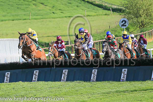 03rd Folly Dat and A Ring 3 ( 9 , yellow, yellow sleeves blue hoops ) Trainer - R K Watson , Owner - J J Taylor