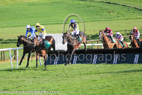 01st King Of Aran and D E Mullins ( 4 , blue, white cap ) Trainer - M C Grassick , Owner - M C Grassick