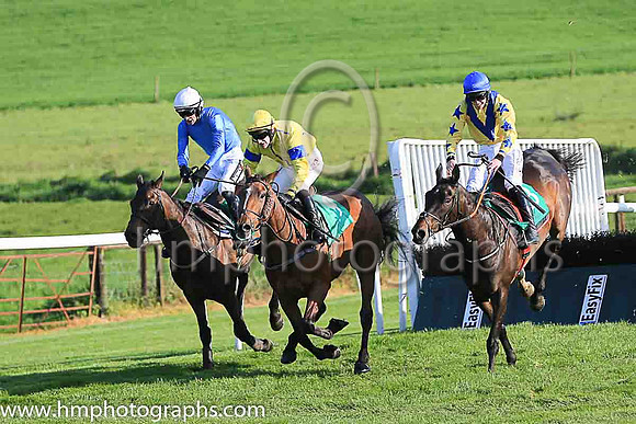 04th Thisonesforollie and J W Kennedy ( 13 , yellow, blue chevron ) Trainer - G Elliott , Owner - B Mannion  Brendan O?Grady