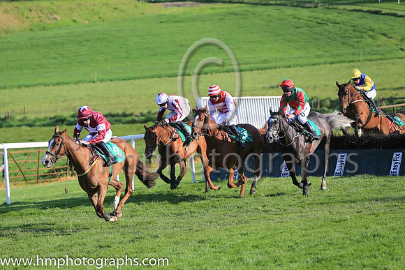 02nd Crown Of Thorns and S W Flanagan ( 2 , maroon, white cap ) Trainer - N Meade , Owner - Gigginstown House Stud