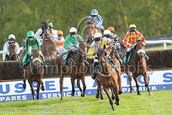 01st Whatsinthecorner and Rachael Blackmore ( 8 , emerald green, black seams ) Trainer - J J Hanlon , Owner - T J McDonald