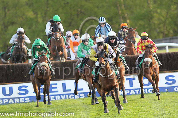 01st Whatsinthecorner and Rachael Blackmore ( 8 , emerald green, black seams ) Trainer - J J Hanlon , Owner - T J McDonald