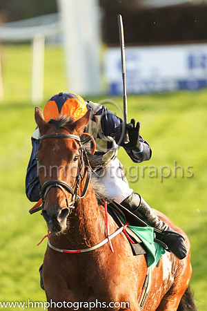 03rd Gunfire Reef and D E Mullins ( 4 , blue and grey diamonds ) Trainer - Ms M Mullins , Owner - D Furini