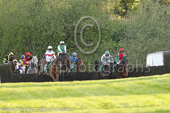 04th Tiger Sam and S W Flanagan ( 8 , white, red hoop ) Trainer - N Meade , Owner - Noel Meade