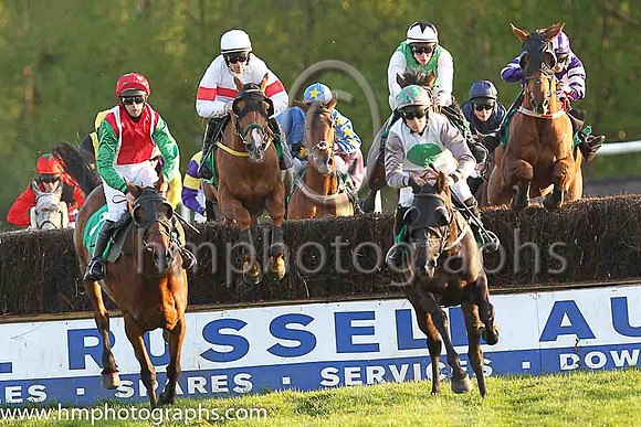 04th Tiger Sam and S W Flanagan ( 8 , white, red hoop ) Trainer - N Meade , Owner - Noel Meade