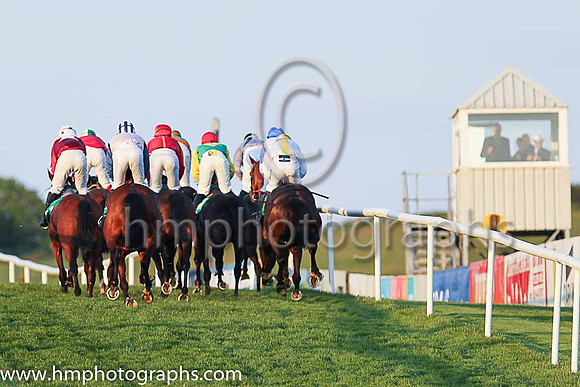 Stewards watch the runners at Downpatrick Racecourse