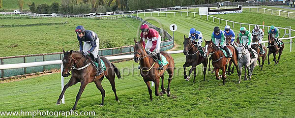 01st Turbo and Mr J W Hannon 7 ( 6 , navy blue, pink hoop ) Trainer - J R Finn , Owner - Ms Amanda Finn