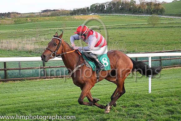 04th Basil?s Boy and Mr D L Queally 3 ( 8 , red and grey hoops ) Trainer - P J Rothwell , Owner - David Webb