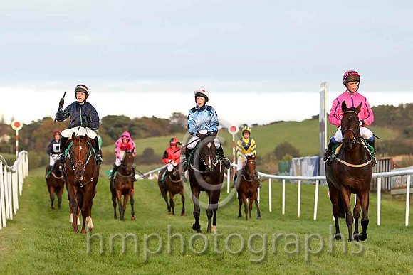 Thieving Gypsy , Jockey Ms K Walsh - 6th, Audrelles Dream , Jockey Miss H I Mullen - 9th & Forjoethepainter , Jockey Mr A T Duff - 8th - CU2D9480-e