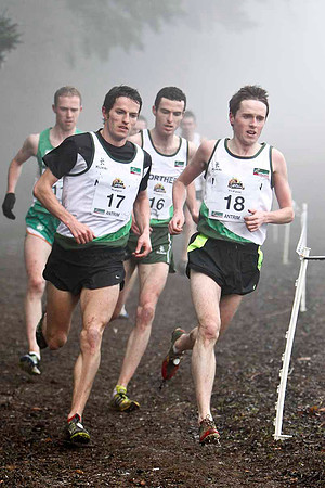 Paddy Hamilton (17) NIR, 21st in 28.34, Andrew Agnew (16) NIR, 22nd in 28.49 & Eddie McGinley (18) NIR, 15th in 28.06 - CU2D2827-e