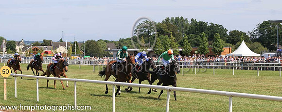 01st Goodnite Irina and K J Leonard 5 ( 3 , emerald green, white hooped sleeves ) Trainer - P Martin , Owner - T F Brennan