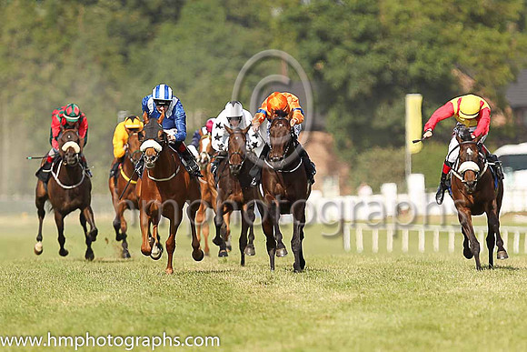 01st Manzil and D P McDonogh ( 4 , royal blue, white epaulettes ) Trainer - D K Weld , Owner - Hamdan Al Maktoum