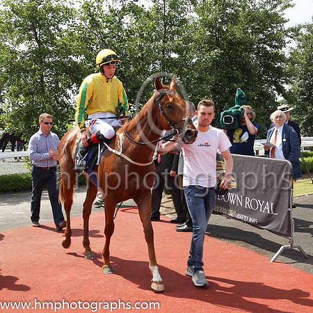 01st Kafu and C T Keane ( 2 , yellow, emerald green and yellow striped sleeves ) Trainer - G M Lyons , Owner - David Spratt  Sean Jones