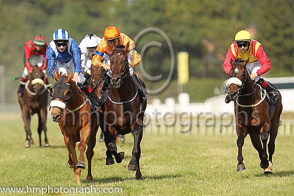 01st Manzil and D P McDonogh ( 4 , royal blue, white epaulettes ) Trainer - D K Weld , Owner - Hamdan Al Maktoum