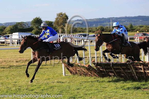 01st Roi De Dubai and D J McInerney 3 ( 16 , light blue, purple stars ) Trainer - J C McConnell , Owner - Ms Caroline Ahearn