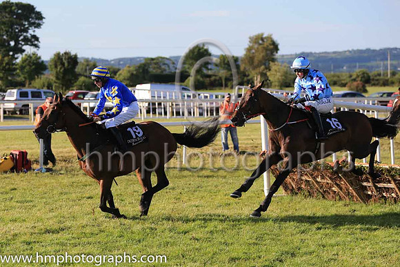 01st Roi De Dubai and D J McInerney 3 ( 16 , light blue, purple stars ) Trainer - J C McConnell , Owner - Ms Caroline Ahearn