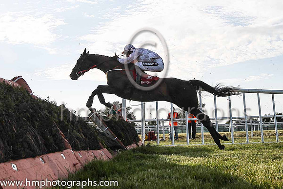 07th Get Out Of Jail and D E Mullins ( 8 , pink and white diamonds ) Trainer - J C McConnell , Owner - Rockview Racing Club