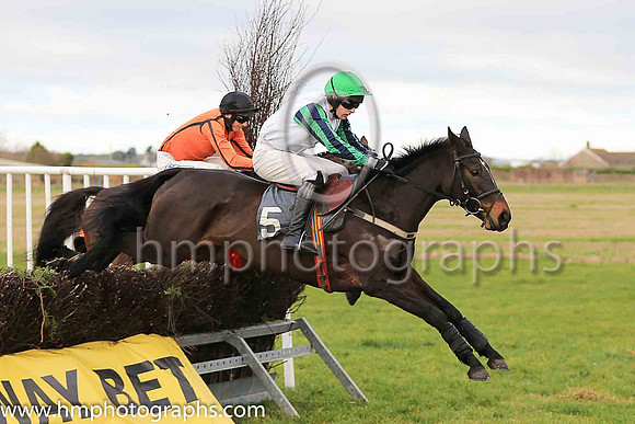 01st NICKEL and M J O'Hare ( 5 , WHITE; dark blue  emerald green striped sleeves; emerald green cap ) Trainer: J.G. Cosgrave,, Owner : Neville Reid