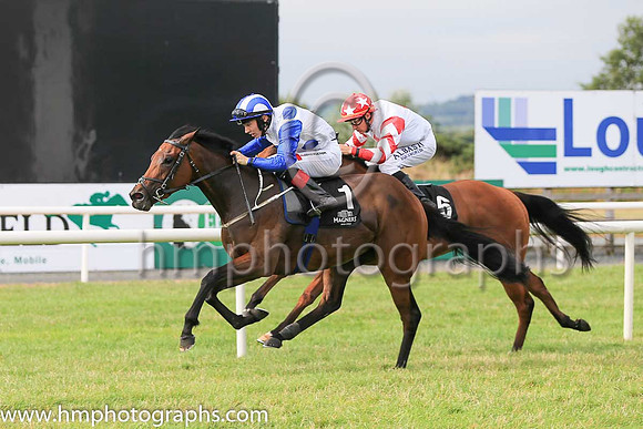 01st Bailly and C T Keane ( 1 , white, blue spots ) Trainer - G M Lyons , Owner - Sean Jones  David Spratt