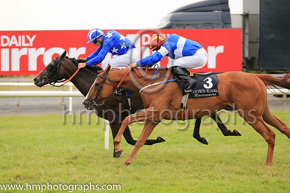 01st Cache Queen and R P Whelan ( 4 , blue, white stars ) Trainer - A McGuinness , Owner - Conor Hughes