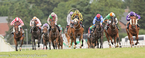 04th A Likely Story and C T Keane ( 9 , red and white squares ) Trainer - T G McCourt , Owner - John P McGovern