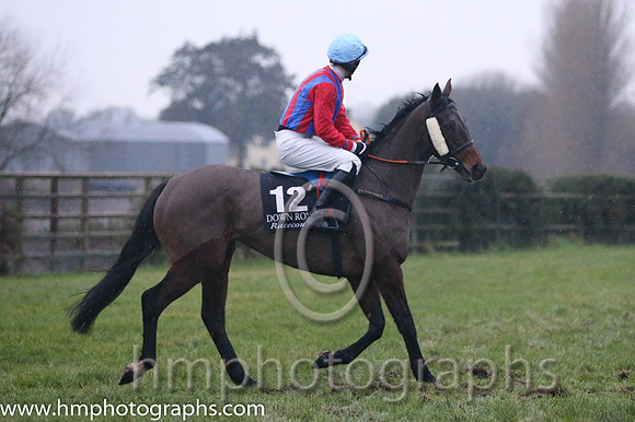 10 Rumble Doll and Mr M J O'Hare - - 10th (12 ,royal blue and red stripes ) Trainer - Miss Suzy Barkley