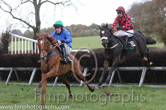 05 Nodforms Violet and B O'Neill - - 05th (6 ,royal blue, emerald green seams ) Trainer - D M Christie  01 Vital Plot and J J Codd - - 01st (16 ,red and black check ) Trainer - Liam Kenny