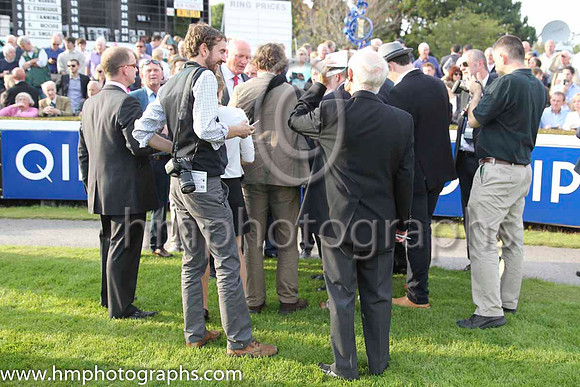 01 Fiesolana Trainer W McCreery talks to the media at Leopardstown