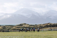 Point to Point at Tyrella in the shadow of the snow covered Mourne Mountains
