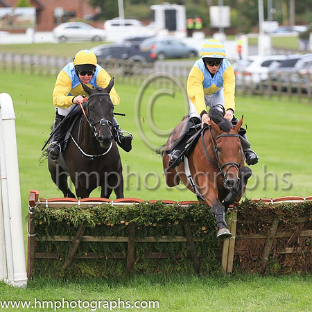 03rd Lever Du Soleil and A E Lynch ( 6 , light blue, yellow disc ) Trainer - G P Cromwell , Owner - Sunrise Partnership