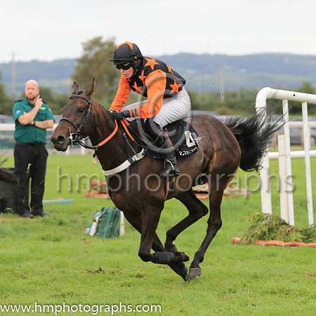 06th Derecho Storm and Ms K Ferris 7 ( 4 , black, orange stars ) Trainer - Eoin Barry , Owner - Brian Ferris