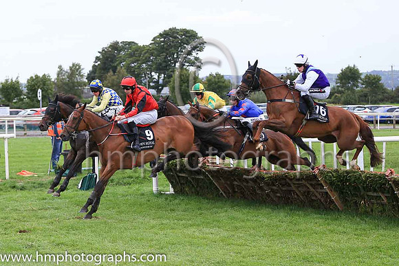 03rd Blue Skimmer and L A McKenna 7 ( 9 , red, black seams ) Trainer - J J Lambe , Owner - R P Behan