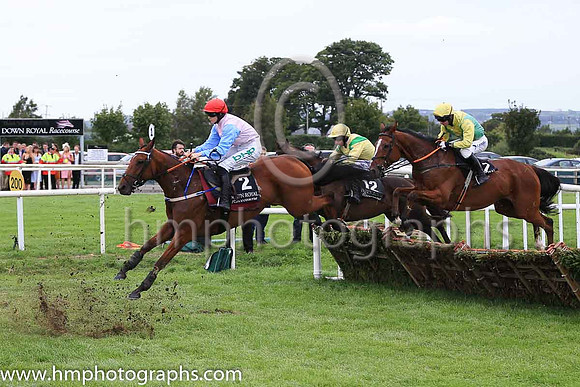 12th Romantic and R Loughran ( 12 , yellow, emerald green chevron ) Trainer - N C Kelly , Owner - Thomas Patrick McGettigan