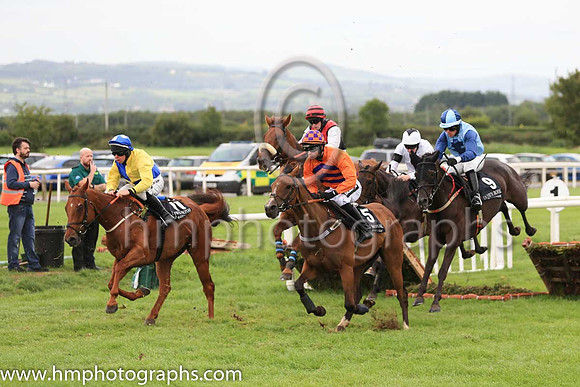 04th Turnpike Thunder and F J Hayes 7 ( 9 , light blue, dark cross ) Trainer - J M Burke , Owner - Donal A Hayes