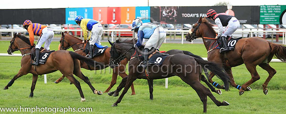07th James Boru and D E Mullins ( 5 , orange and purple chevrons ) Trainer - N C Kelly , Owner - Victor McCrea