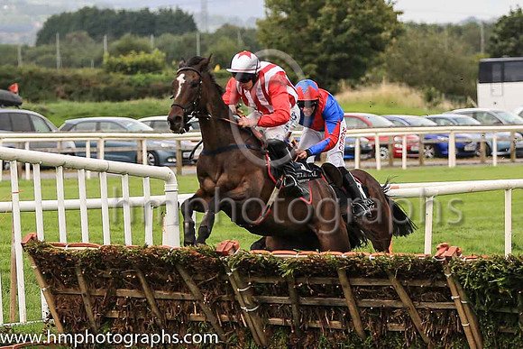 02nd Colwinston and R Loughran ( 3 , white and red stripes ) Trainer - Miss S Barkley , Owner - Run For Your Money Syndicate