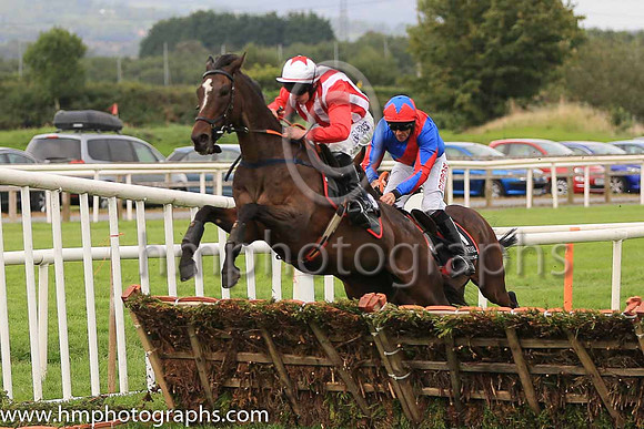 02nd Colwinston and R Loughran ( 3 , white and red stripes ) Trainer - Miss S Barkley , Owner - Run For Your Money Syndicate