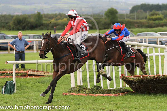 02nd Colwinston and R Loughran ( 3 , white and red stripes ) Trainer - Miss S Barkley , Owner - Run For Your Money Syndicate