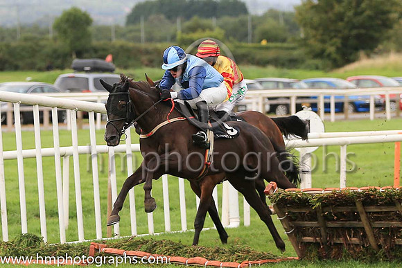 04th Turnpike Thunder and F J Hayes 7 ( 9 , light blue, dark cross ) Trainer - J M Burke , Owner - Donal A Hayes